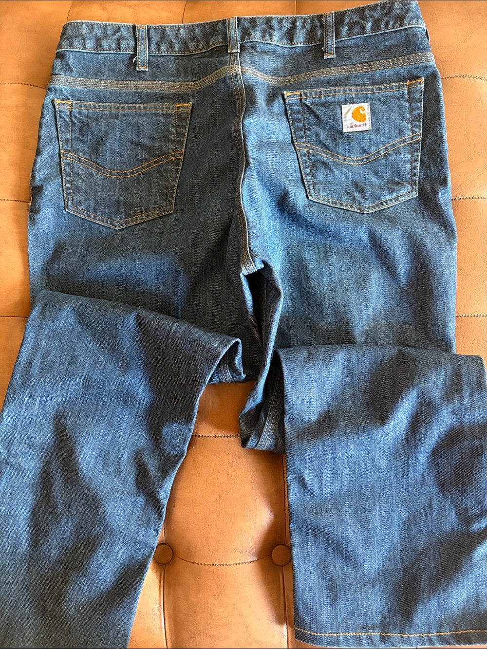 Carhartt Women’s Dark Blue Straight-Leg Denim Jeans sz 12x30